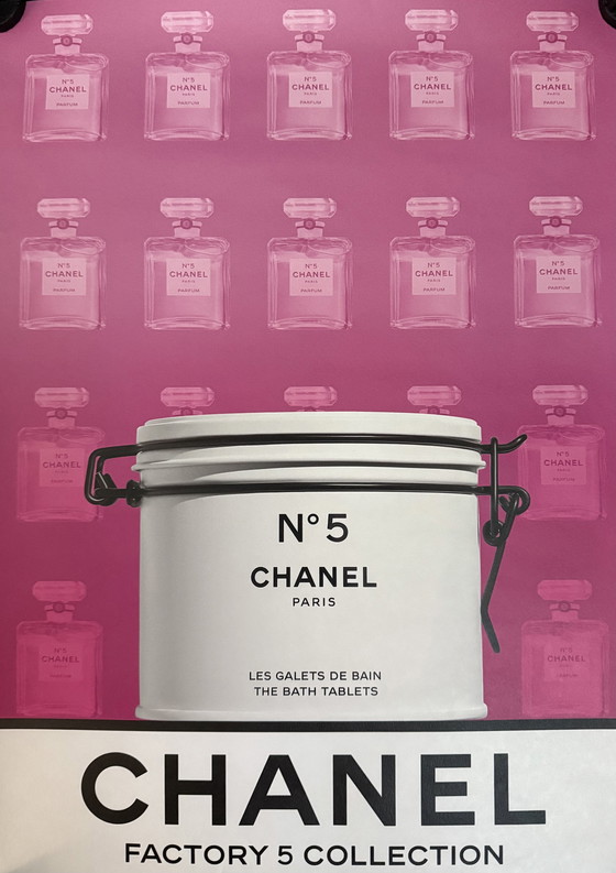 Image 1 of Originele Chanel No 5 Poster - Gelimiteerde Editie Parijs, Fabriek 5 Collectie