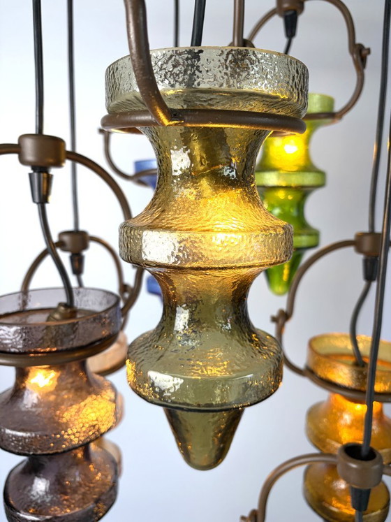 Brutalist stalacticte chandelier by nanny Still for Massive Belgium, 1960s – Glass, Metal (photo 10 of 13)