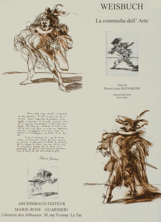 Image 1 of Claude WEISBUCH Expo 2007 – La Comedia dell' Arte Originalplakat 2007