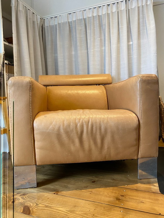 Image 1 of Vintage Calia Italia leather armchair