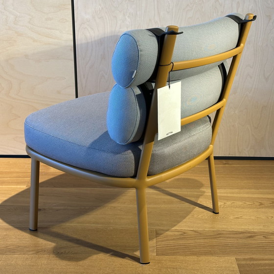 Image 1 of Kettal Roll Club tuinstoel (set van 2) met Mesh tuintafel Ø48