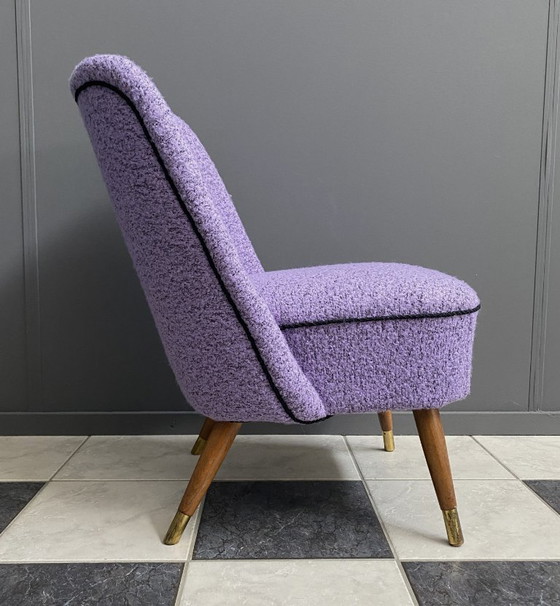 Image 1 of Purple wool chair 1960s