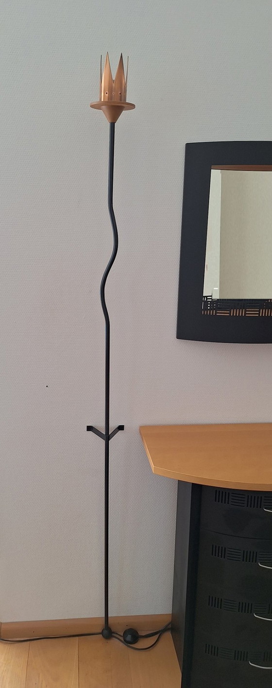 Image 1 of Set di armadietti a muro con lampade da terra e specchio coordinati