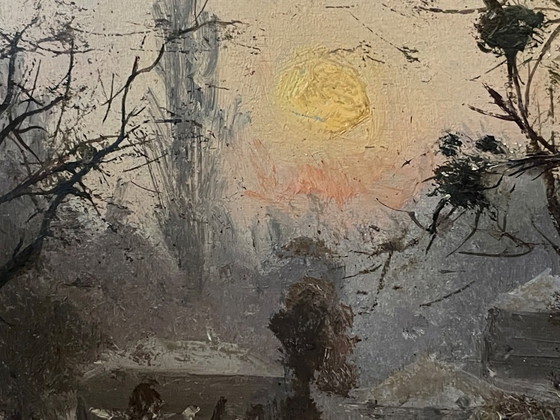 Image 1 of Wunderschönes Gemälde – A. Anglade – Winter