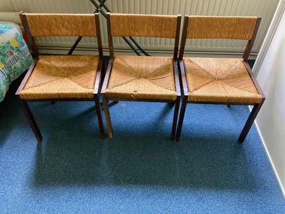 Image 1 of 3 Dining Chairs Wenge/Wicker