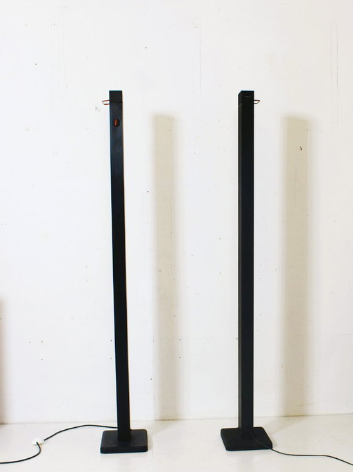 Pair of Vintage Italian Zagar floor lamps by Silvio Carpani for Stilnovo, 1970s