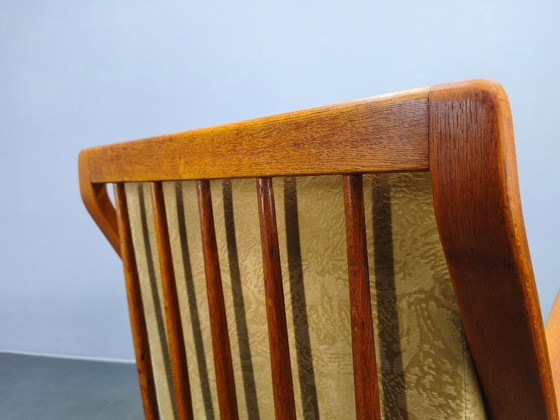 Image 1 of Rare Prototype Oak Armchair with Label, Brno, 1950s