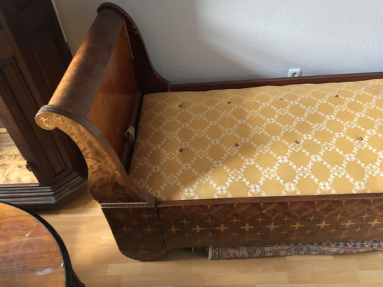 Lit Charles X avec marqueterie vers 1830 – Lits 1 personne, Wood (photo 10 of 15)