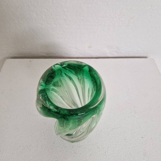 Image 1 of Green Murano vase