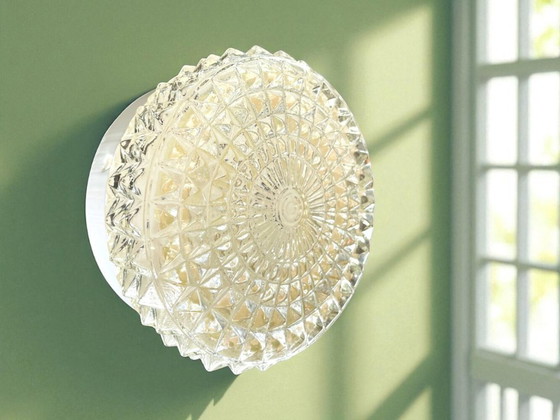 Image 1 of Paire de lampes encastrées en verre pour plafond ou mur