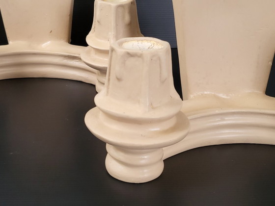 Image 1 of MAGNIFICA COPPIA DI APPLIQUE DA PARETE IN GESSO VINTAGE ANNI '40