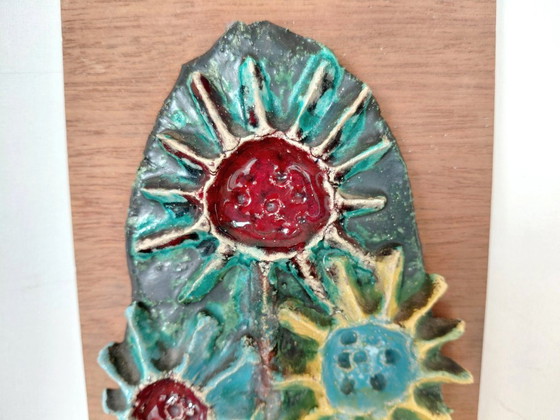 Pannello murale in ceramica vintage, Hugria (anni '60/'70 BAP) – Decorazioni murali (photo 3 of 18)