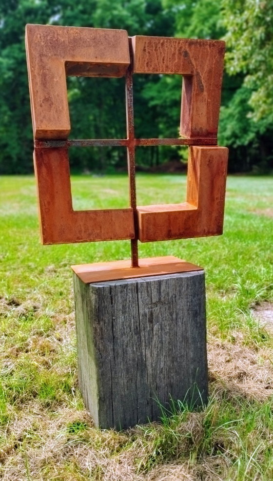 Image 1 of Cortenstalen kunstwerk