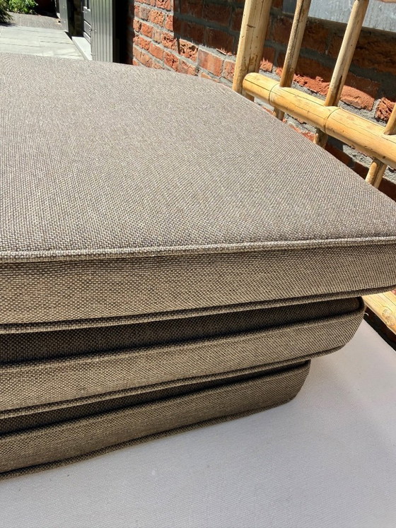Image 1 of 6x, taupefarbene, wasserabweisende Outdoor-Kissen für Gartenstühle
