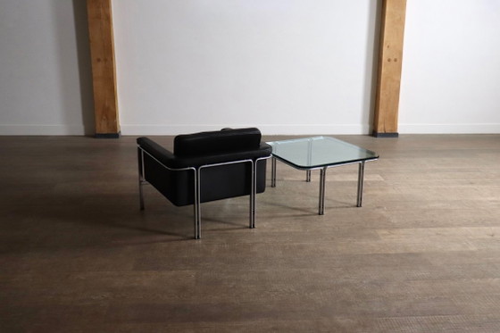 Horst Brüning Model 6912 Lounge Chair in zwart leer voor Kill International, Duitsland 1967 – Fauteuils (photo 12 of 14)