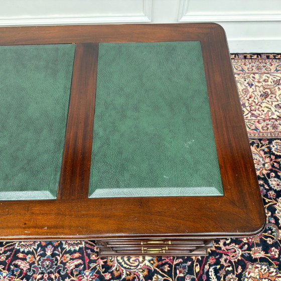 English Classic Desk with Green Leather – Wood (photo 18 of 19)