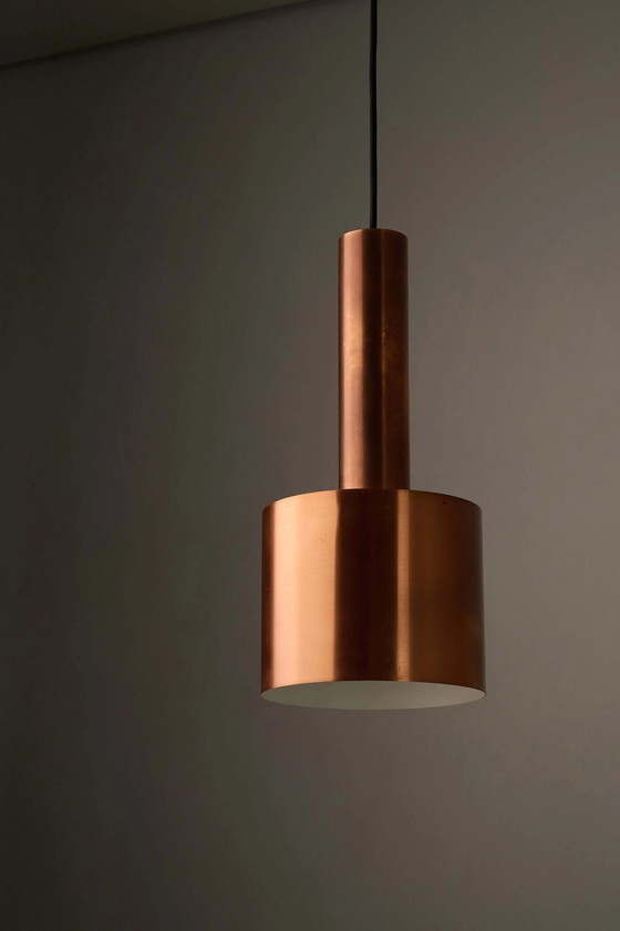 Copper "Club" Pendant by Jo Hammerborg for Fog & Mørup, 1960s, Ceiling lights, White (photo 6 of 6)