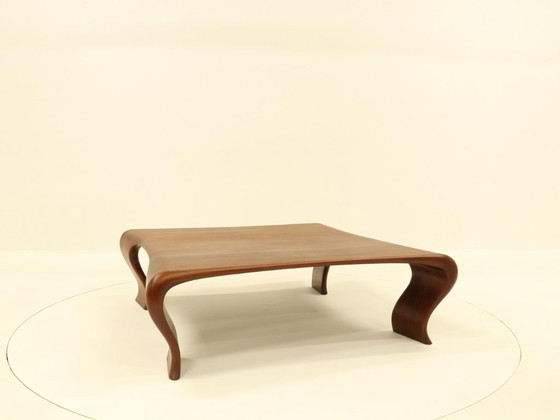 Image 1 of Organic Coffee Table in Solid Iroko by Marc Van Rampelberg