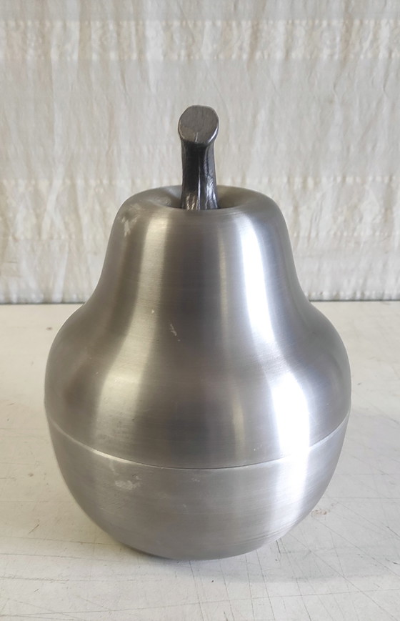 Image 1 of Ice bucket - Brushed metal pear - 1979