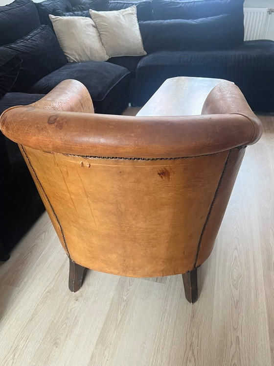 2x Sheepskin Club Armchairs – Nico van oorschot amsterdam, Leather (photo 8 of 14)
