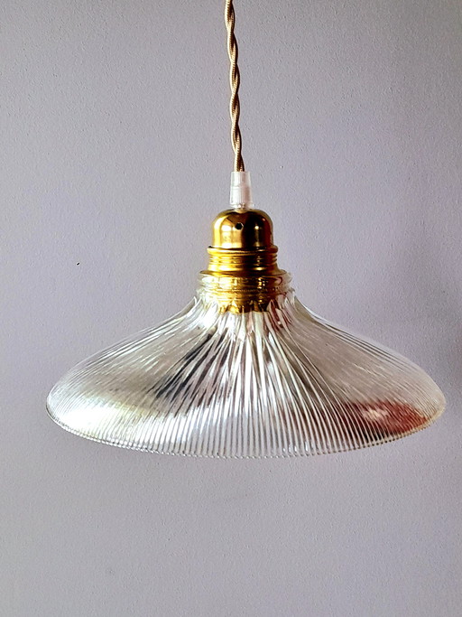 Holophane glazen hanglamp