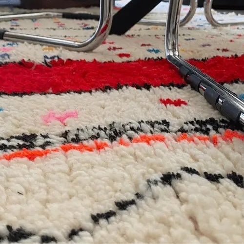 Image 1 of Tapis berbère azilal tissé main artisanale authentique 150/250 cm