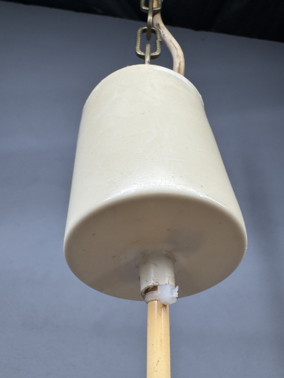Image 1 of Red metal pendant lamp 1960s