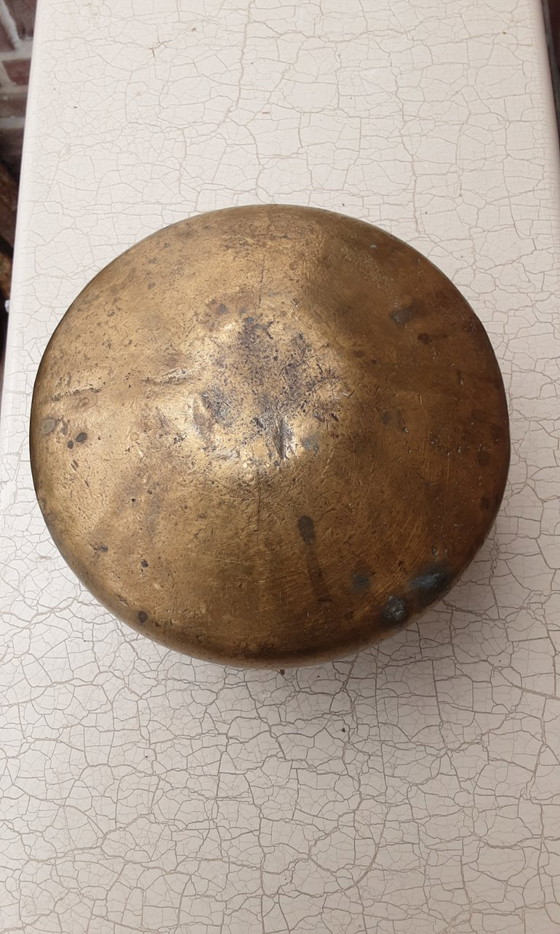 Image 1 of Antieken bronzen kookpot , +/- 1830 , heel goed.