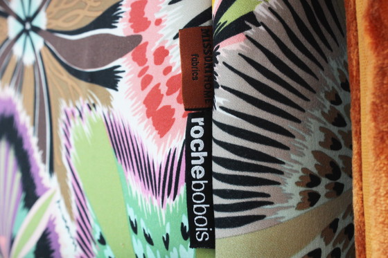 Image 1 of Roche Bobois Mah Jong Modular Sofa Missoni Stoff Hans Hopfer, Satz von 18