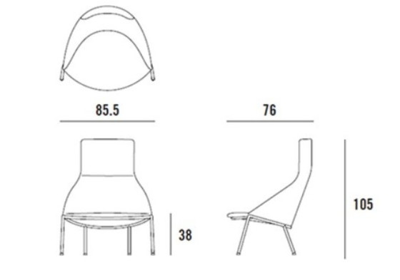 Image 1 of CIRCA HIGH BACK / BENSEN armchair