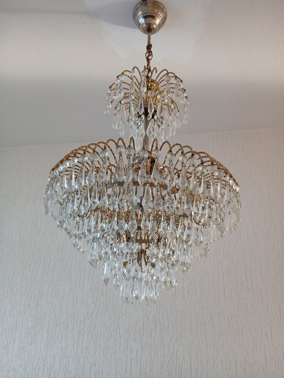 Image 1 of Chandelier – Crystal – Vintage – Palwa style