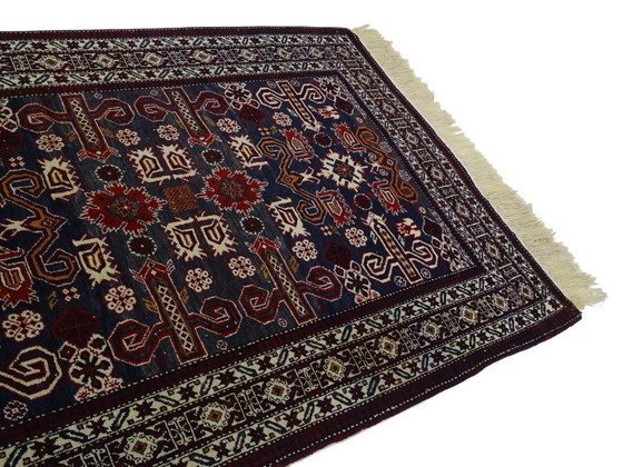 Image 1 of Seltene afghanische Decke – 210 x 140 cm – 100 % Wolle – handgeknüpft