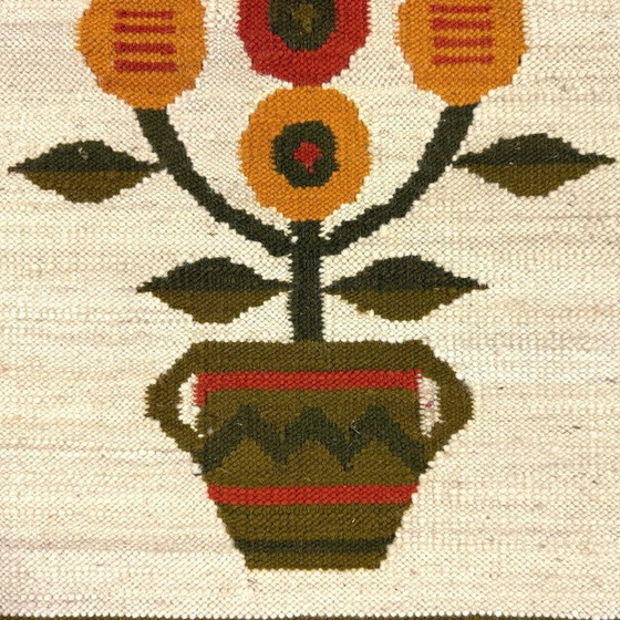 Arazzo Kelim in lana Polonia anni '70 – Decorazioni murali, Wool (photo 2 of 6)