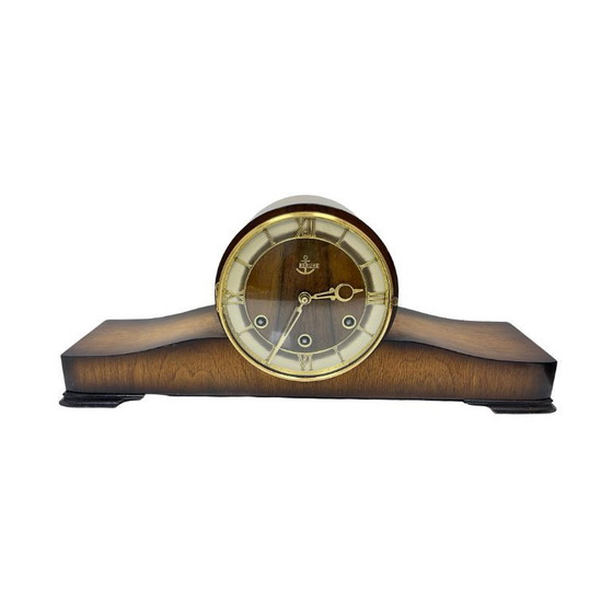Image 1 of AnkerUhr vintage mantel clock from the 1950s, functional, retro wood buffet