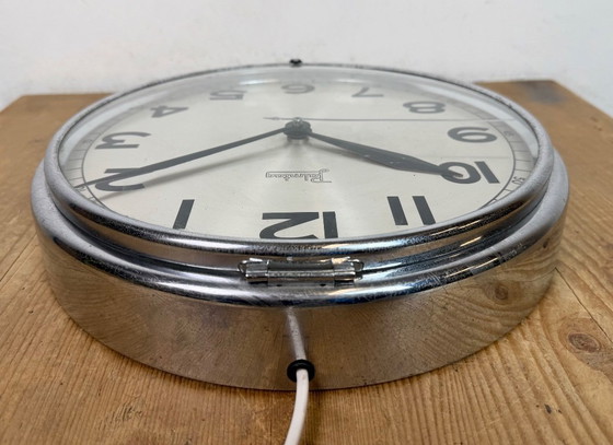 Image 1 of Vintage German Electric Wall Clock from Palmtag, 1960s