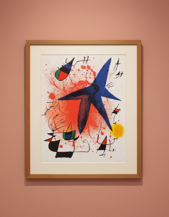 Image 1 of Miró, Joan - L`Astre bleu - Mourlot 857 - Litografía color