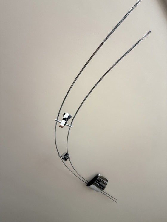 2 Rolf Benz Lamps (Pendant Lamp and Ceiling Lamp) – Lighting, Metal, Wood (photo 8 of 10)