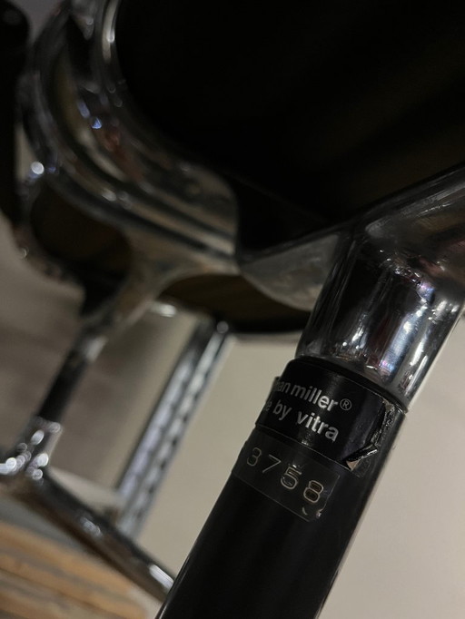 Paire de chaises de bureau vintage Eames pour Herman Miller EA108 Alu Range, années 1980 - lot de 6