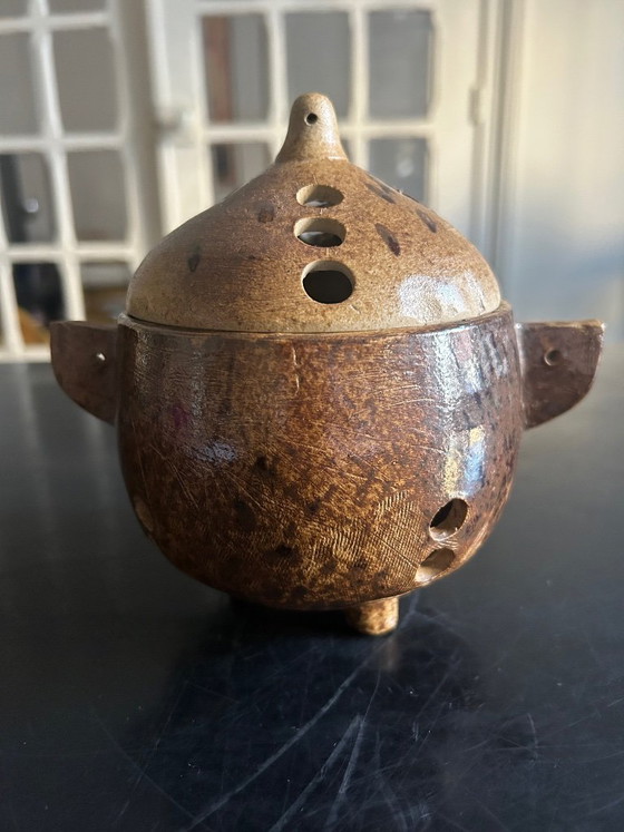 Image 1 of vaso aperto in gres, anni '70