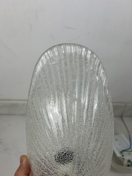 Image 1 of 2x vintage glass wall lamp shell Laguna Light