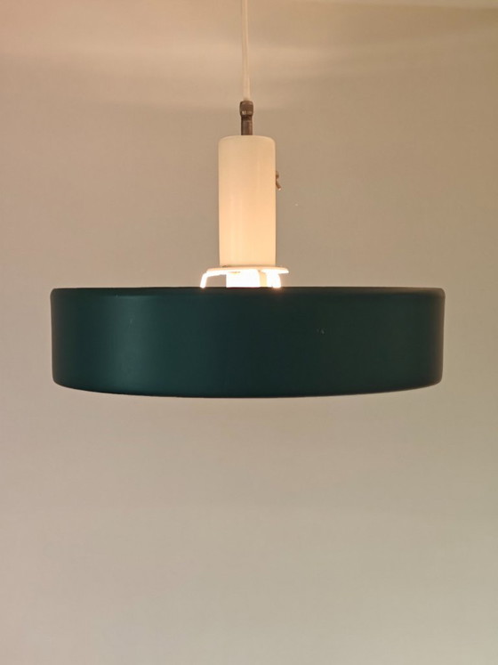 Anvia pendant lamp type 4017 designer Jan Hoogervorst top Dutch design 60s, Iron, Blue (photo 7 of 14)