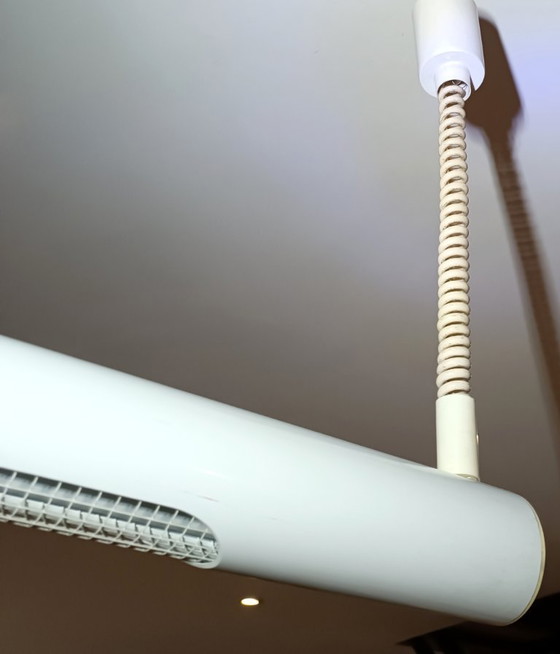 Image 1 of Pair of industrial pendant lamps by Massive, 1980s