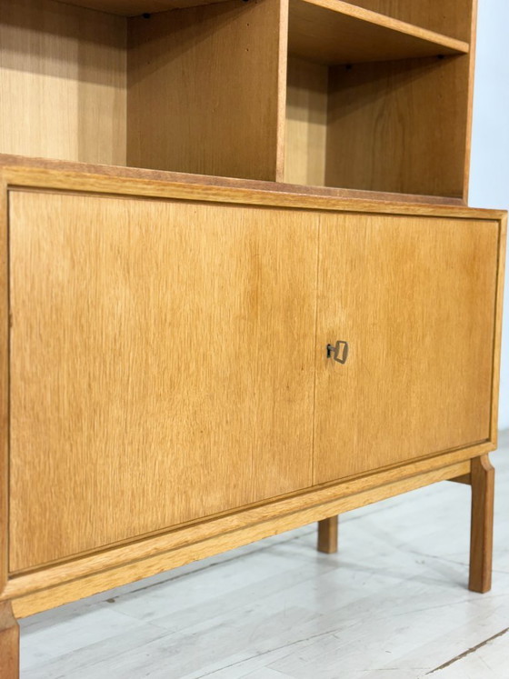 Image 1 of Vintage classic: IKEA MTP shelf / highboard / sideboard – oak – design Marianne Richter