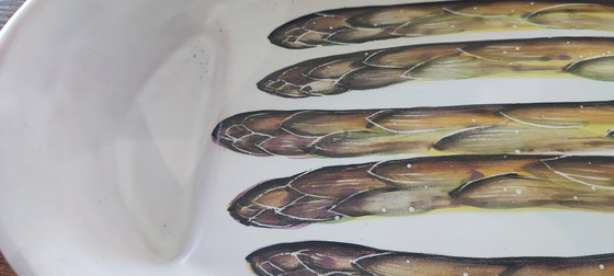 Image 1 of Vallauris ceramic asparagus dish