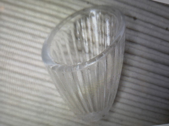 Image 1 of 2x G4 spring clip horseshoe lampshades transparent glass New!
