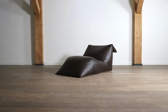 Image 1 of Le bambole chaise longue in pelle marrone di Mario Bellini per B&amp;B Italia, 1972