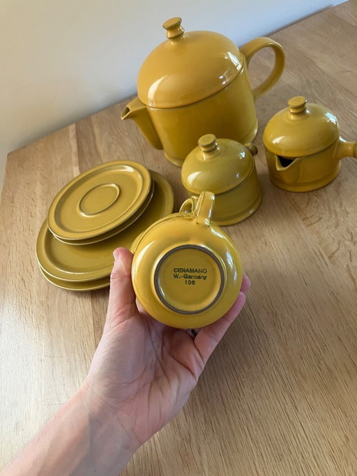 Ceramano Vintage Service thé/café pour 2 personnes