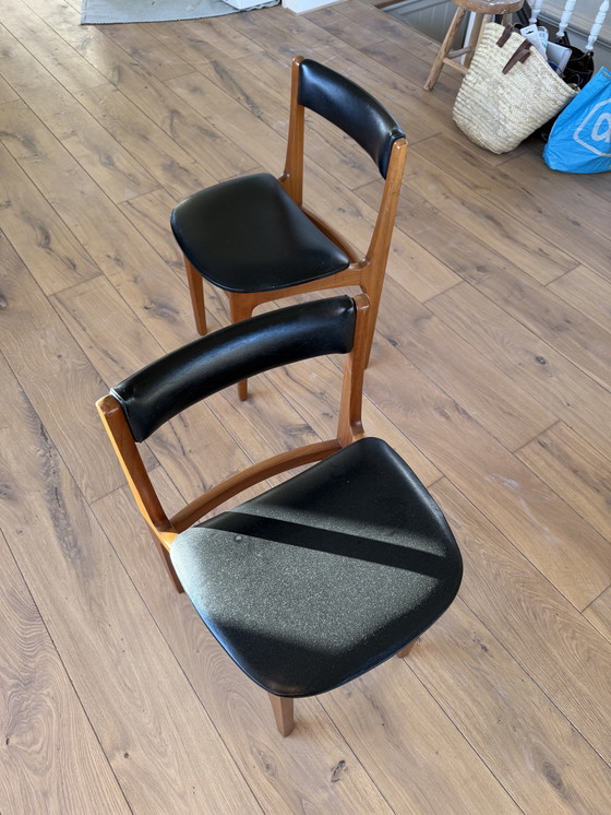 Image 1 of Set of 4 dining chairs in the style of Erik Buck - Danish design