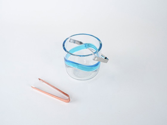 Image 1 of Glazen ijsemmer, Deens ontwerp, jaren 70, gefabriceerd door Holmegaard