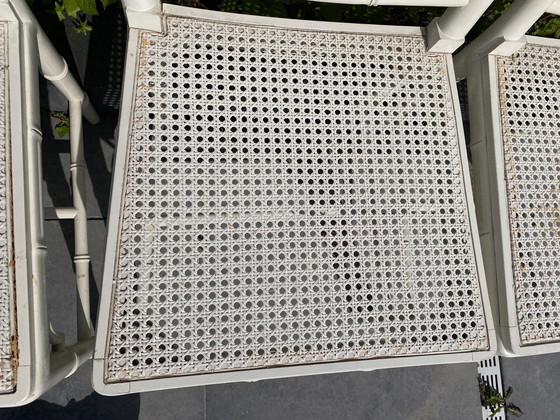 Image 1 of 6 Vintage Faux Bamboo Chairs Jonathan Adler